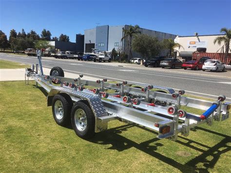Used boat trailer for sale. 2024 Century Trailers 1360 4.8m boat trailer suits boats 4.3-4.8m (14.1-15.7ft) galvanized boat trailer wobble roller /skid alloy wheel atm 750kg/ 1200kg from $2085. Brisbane, QLD. A$7,000. 2019 Boat Trailer boeing. Gold Coast, QLD. A$4,600. 2024 Century Trailers 1730 5.7m (suits 17-18.7ft) galvanised tandem boat trailer 2000kg atm. Brisbane, QLD. 