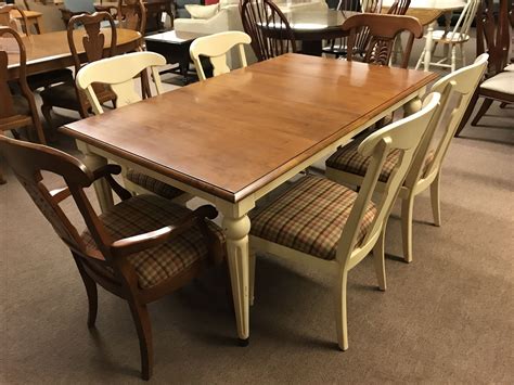 Ethan Allen Timeless 8 Piece Dining Room Set with Expandable Pedestal Table. Opens in a new window or tab. Pre-Owned. eswhisler (2) 100%. or Best Offer. Free local pickup. Lighted Ethan Allen Country French china cabinet. Opens in a new window or tab. Pre-Owned. $900.00. tndhockey94 (97) 0%.. 