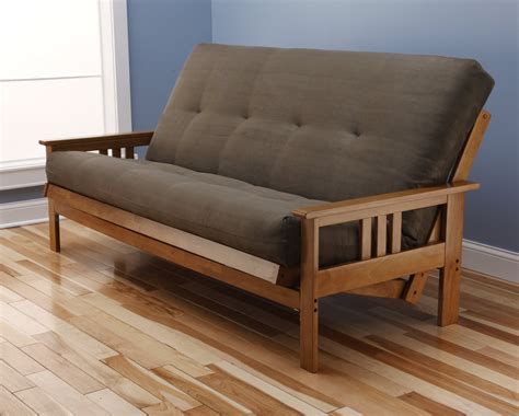 futon: [noun] a usually cotton-filled mattress used on the floor or in a frame as a bed, couch, or chair..