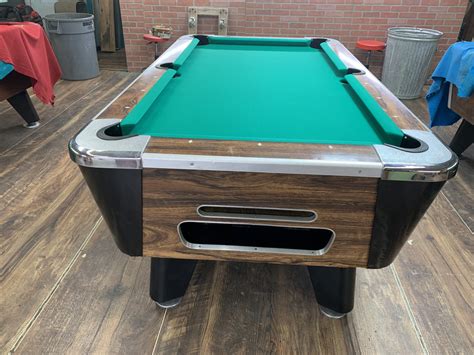 Used pool table. A pool table is a type of game table that is used to play pool. The object of the game is to use a stick, which is also called pool cues, to hit a white ball on numbered, colored pool balls. Your goal is to pocket the colored balls using the cue white ball into the six holes around the table. These holes are known as pockets. There are many variations of pool tables, and the game … 