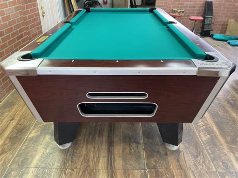 Restored Antique 10′ Brunswick Rochester Snooker Table, Mahogany. $