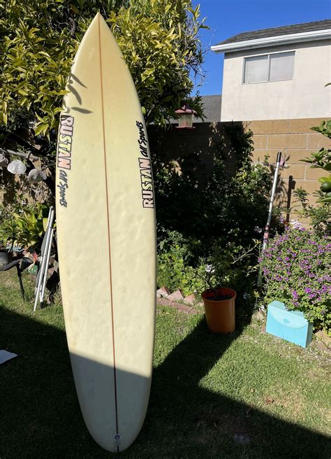 Gorgeous 7FT Wood Surfboard White Wall Art Hawaiian Decor Surf