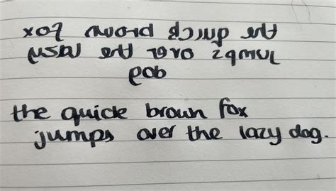 Used to be able to write backwards joined up...this is the best I can