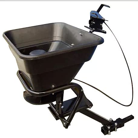 Used tow behind spreader.  Receiver Mount Spreader makes it even easier to spread ...