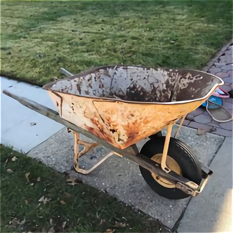 Used wheelbarrow. This guide will explain the various ways to use old wheelbarrows in creative DIY projects such as planters, benches and even an outdoor kitchen. Additionally, this guide will discuss the best supplies to use, safety measures to take into account, as well as any special tools required to do the job most efficiently and effectively. 