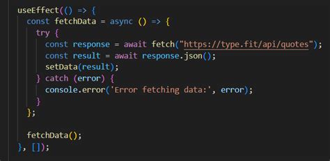 Useeffect dispatch async.  The fetch api examples I found on the intern...