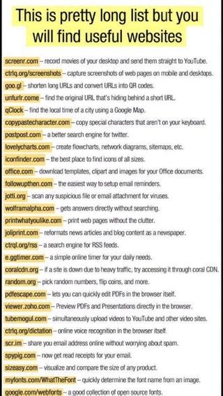 Useful websites for Smart guys r/coolguides