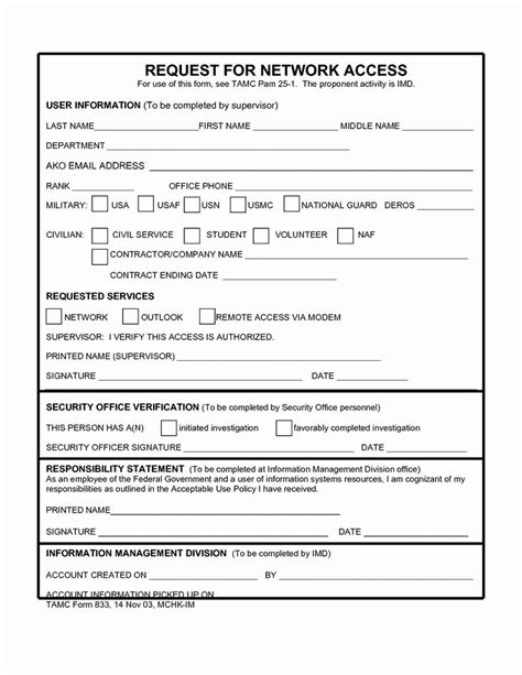 User Access Request form Template Unique 28 Of Access Database Template