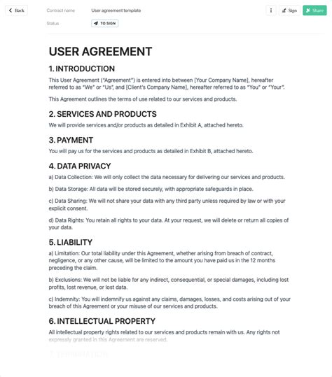 User Agreement 8+ Examples, Format, Pdf Examples