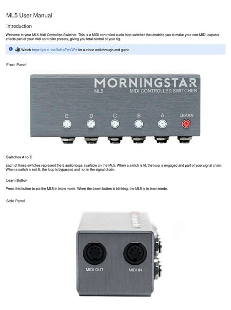 User Guide Morningstar