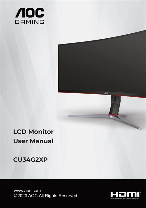 User Manual Aoc Monitor