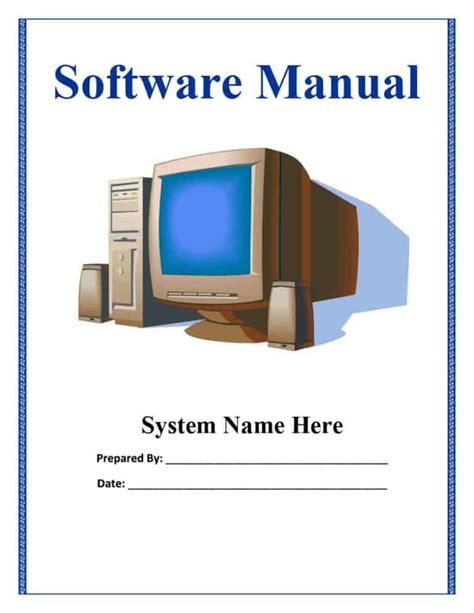 User Manual Template Word Free Download