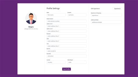 User Profile Template Bootstrap Free Download PRINTABLE TEMPLATES