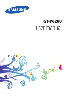 User guide manual for samsung galaxy tab p6200. - Vorvertragliches fehlverhalten und der schutz dritter..