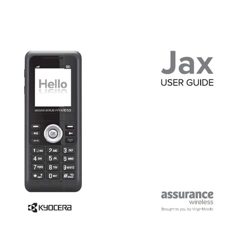 User manual Kyocera JAX S1300 (English - 72 pages)