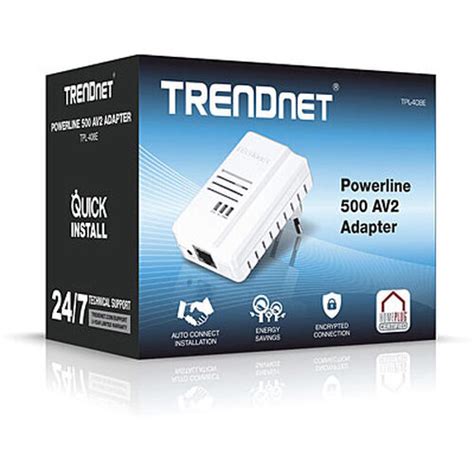 User manual TRENDnet Powerline 500 TPL-408E (English - 5 pages)