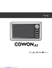 User manual cowon a3 mp3 player. - Manuale delle parti della finitrice leeboy 5000.