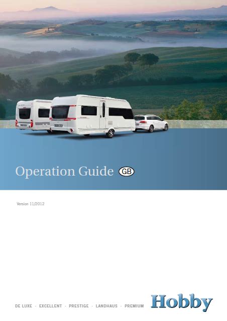 User manual for 05 hobby caravan. - The musicians business and legal guide.