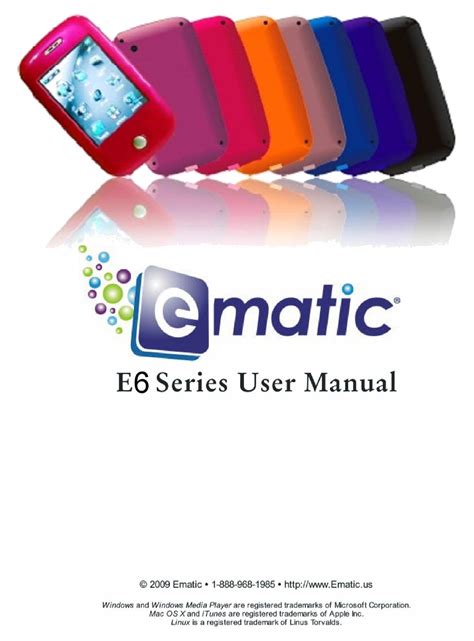 User manual for ematic mp3 player. - Service manual john deere 1600 mower.