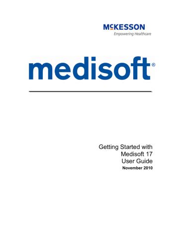 User manual for medisoft version 17. - Lösungshandbuch pearson einführung in die vernetzung.