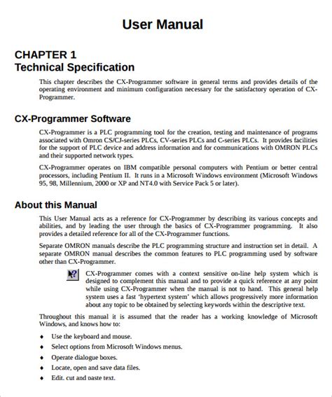User manual for software application example. - Didache series church history teachers manual.