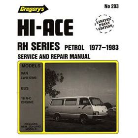 User manual petrol hiace rh 1983. - The security consultants handbook by richard bingley.