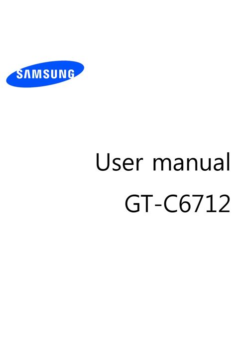 User manuals for samsung gt c 6712. - New holland ts 120 trans repair manual.