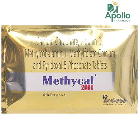 Uses, Side Effects, Price of METHYCAL 2000 Tablet 10s