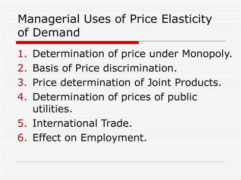 Uses of elasticity of demand - api.3m.com