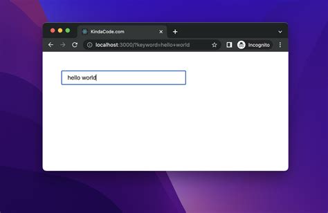 Usesearchparams example.  Example: Clicking the button In Next.  This inte...