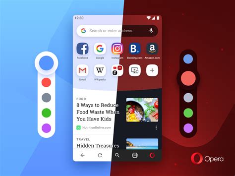 Using custom color schemes in Opera for Android: How to set them up?