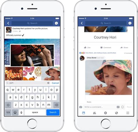 Using Animated GIFs on Facebook