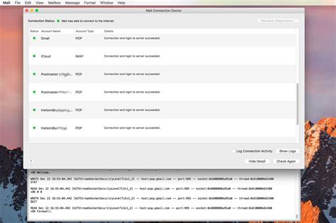 Using Apple Mail s Troubleshooting Tools