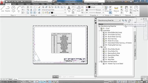 Using AutoCAD Sheet Sets Tutorial The Sheet Set Manager YouTube