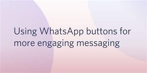 Using Buttons In WhatsApp Twilio