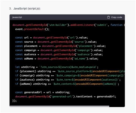 Using ChatGPT4 To Create A GA4 UTM Builder Ditly