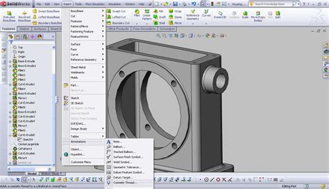 Using Cosmetic Threads in SOLIDWORKS Parts and Drawings