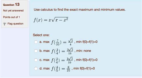 Using Differentiation to Find Maximum and Minimum Values Video