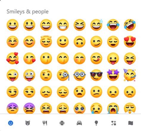 Using Facebook Emojis and Smileys