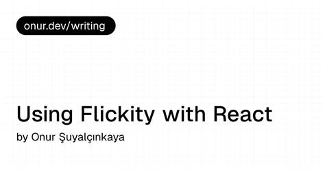 Using Flickity with React - Medium