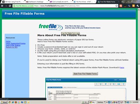 Using Free File Fillable Forms from IRS dot gov HubPages