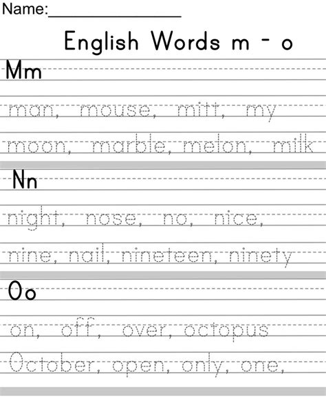 Using Handwriting Worksheets For Kids Style Worksheets