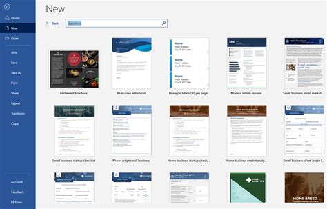 Using Microsoft Word Templates