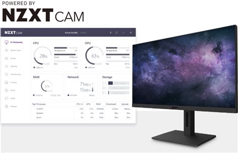 Using NZXT CAM with an NZXT Canvas Monitor