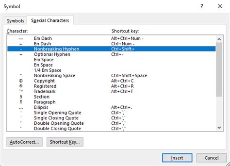 Using Nonbreaking And Optional Hyphens Microsoft Word 2016