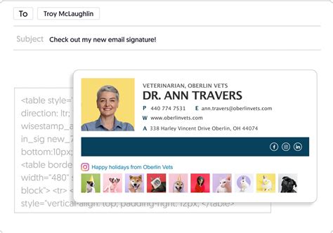 Using Rich HTML in an Outlook com Signature