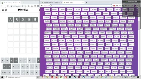 Using Scrabble Word Finder to Solve the Wordle