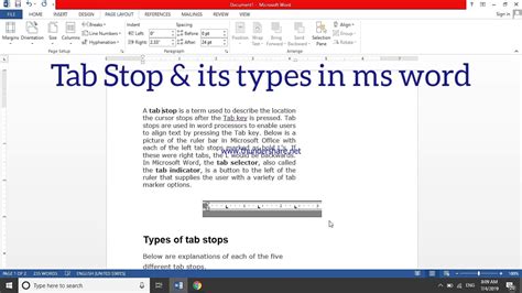 Using Tab Stops in Microsoft Word 2010 Inc.