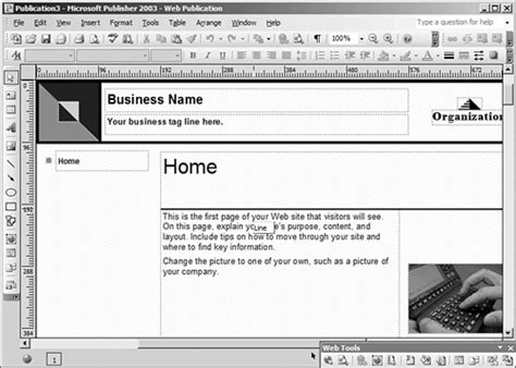 Using Web Page Templates in FrontPage 2003 Special Edition Using Microsoft Office FrontPage 2003