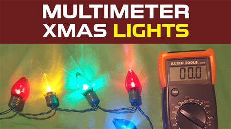Using a Klein Tools multimeter to check Christmas lights and other